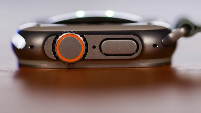 Coroa e botão do Apple Watch Ultra