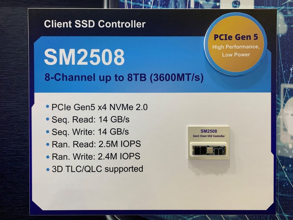 Os SSDs PCIe Gen 5 mantém o mesmo formato no padrão M.2, sem grandes diferenças físicas (Imagem: Reprodução/SilliconMotion)