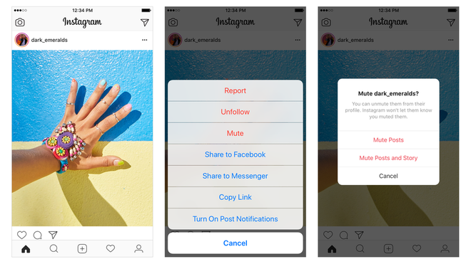 Instagram finalmente ganha botão para silenciar usuários