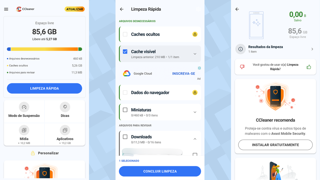 Como usar o CCleaner no celular (Imagem: Captura de tela/Canaltech)