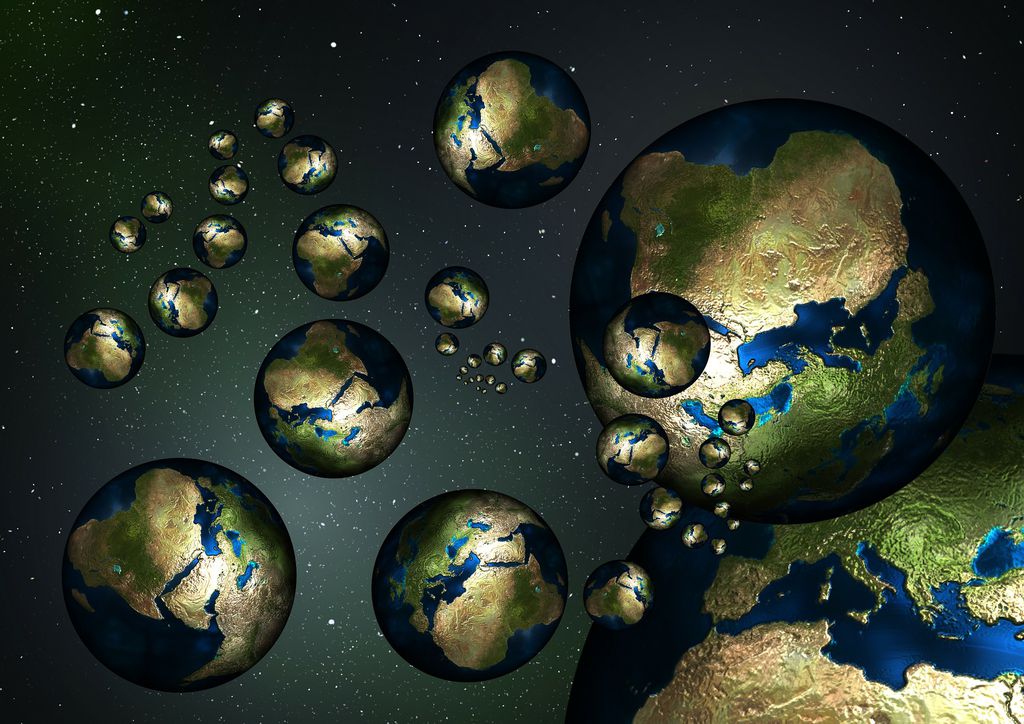 Em um multiverso, as "Terras" seriam semelhantes ou completamente diferentes entre si? (Imagem: Reprodução/geralt/Pixabay)