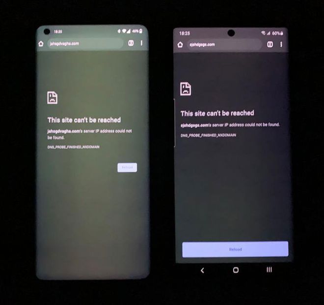 Dono do OnePlus 8 Pro (esq.) mostrou o aparelho junto ao Galaxy Note10+ (imagem: WhateverSuitsU/ForumOnePlus)