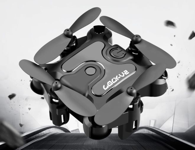 Apesar de muito compacto e acessível, o mini drone 4D-V2 possui modelos capazes de realizar gravações em Full HD ou até 4K (Imagem: Reprodução/4DRC)