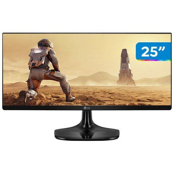Monitor Gamer Ultrawide 75Hz Full HD 25” LG - 25UM58G-P IPS 2 HDMI 1ms