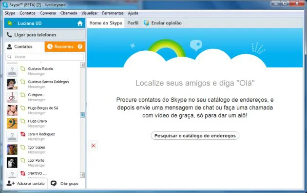 O Skype era o queridinho das pessoas para fazer ligações por voz ou videoconferências (Imagem: Captura de tela/Canaltech)