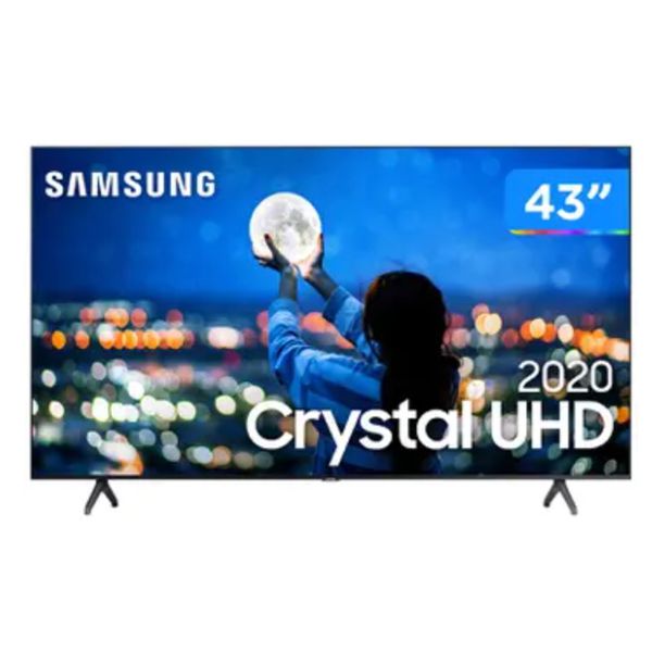 Smart TV Crystal UHD 4K LED 43” Samsung - 43TU7000 Wi-Fi Bluetooth HDR 2 HDMI 1 USB [À VISTA]
