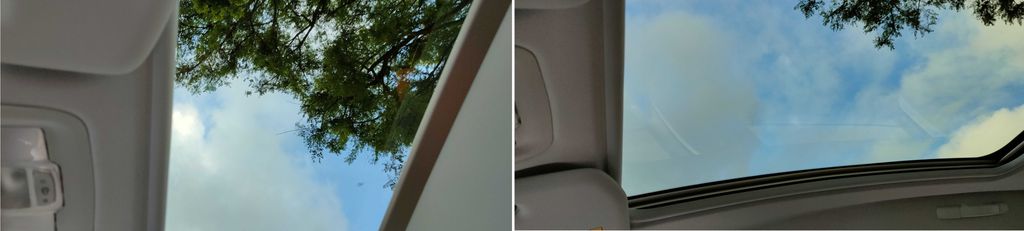 Duas imagens mostram o teto solar do SUV e dão charme especial ao modelo (Imagens: Paulo Amaral/Canaltech)