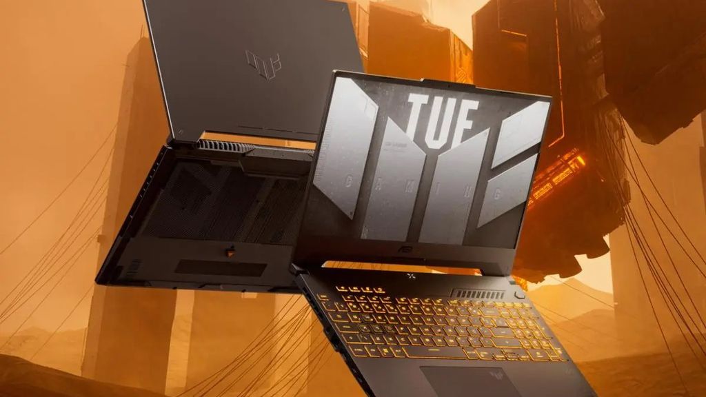 Imagem de um notebook ASUS TUF