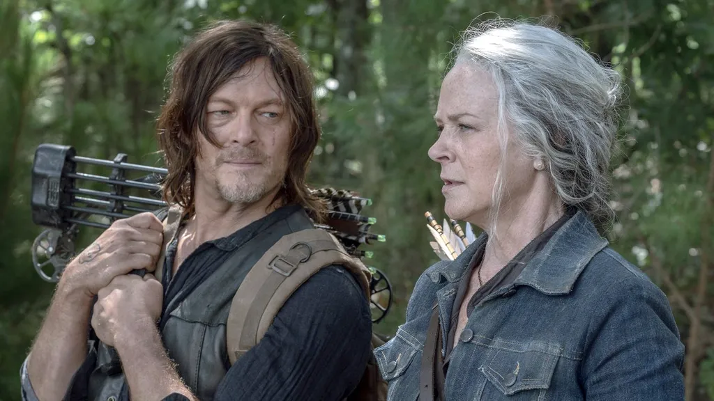 Daryl começou a série jovenzinho e chega à temporada final já um velhaco cansado da vida (Imagem: Divulgação/AMC)
