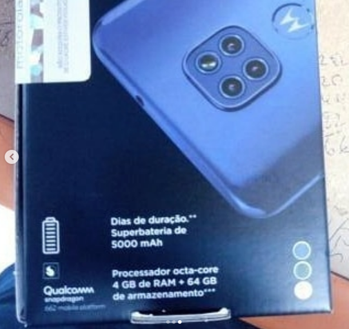 Caixa do Moto G9 Play