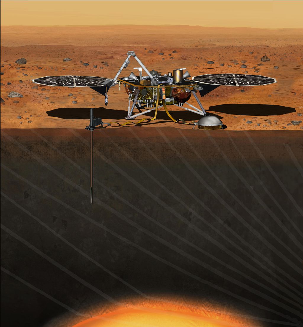 Sonda Insight coletará amostras marcianas (Imagem: NASA)