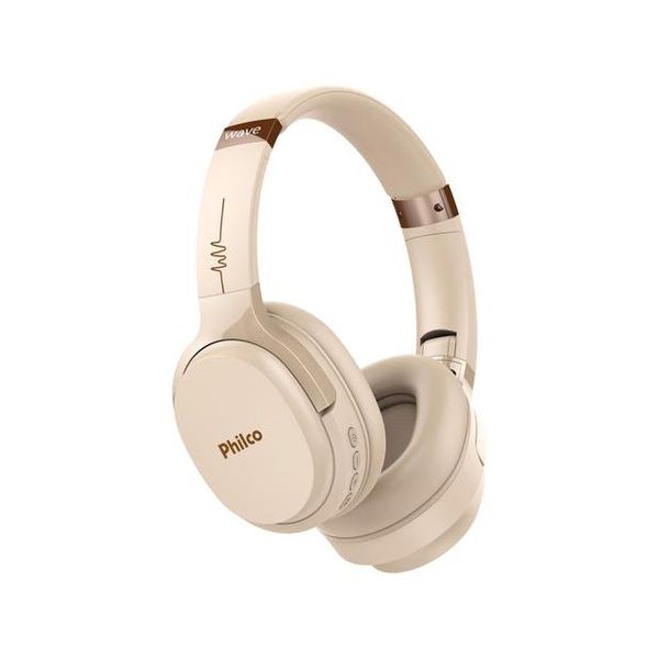Headphone Bluetooth Philco Wave PFO01BTG - com Microfone Dourado [APP + CLIENTE OURO]