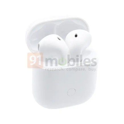 Fones de ouvido serão parecidos com os AirPods, da Apple (Foto: Reprodução/91Mobiles)
