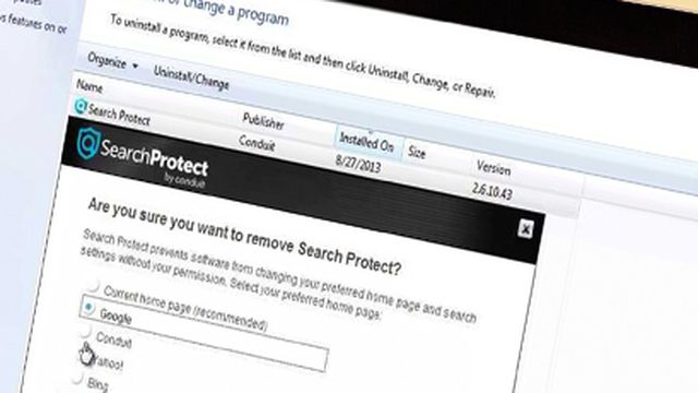 Como remover o Search Protect