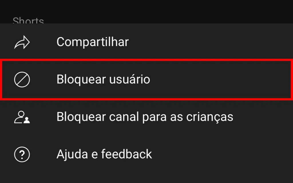 É possível bloquear usuários que controlam canais no YouTube (Captura de tela: Caio Carvalho)