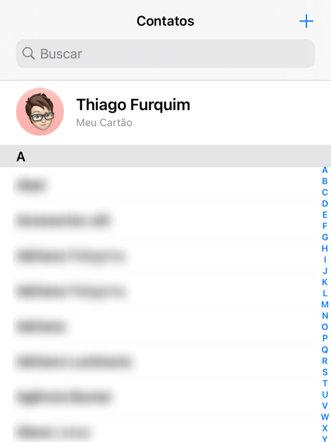 Verifique se todos os contatos foram importados corretamente - Captura de tela: Thiago Furquim (Canaltech)