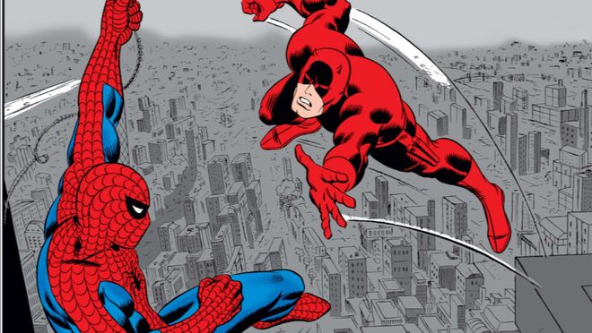 Imagem do Demolidor e Homem-Aranha