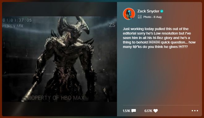 Liga da Justiça | Zack Snyder divulga imagem do Lobo da Estepe no novo corte