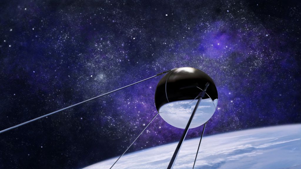 Sputnik-1 (Imagem: Naomi Hibbert/ArtStation)