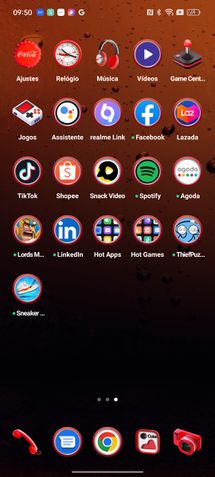 Realme 10 Pro: skin especial da Coca-Cola
