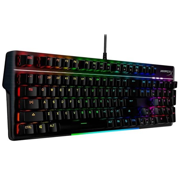 Teclado Mecânico Gamer HyperX Alloy MKW100, RGB, Switch Red, Full Size, US | CUPOM