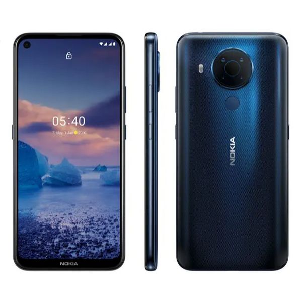 Smartphone Nokia 5.4 128GB Azul 4G Octa-Core - 4GB RAM Tela 6,39” Câm. Quádrupla + Selfie 16MP