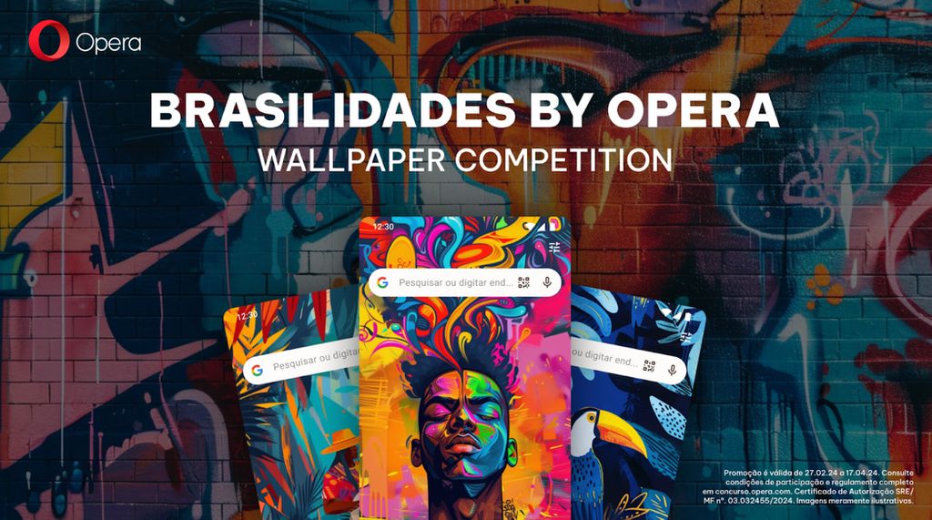 Opera abre inscrições para concurso de papel de parede no Brasil (Imagem: Divulgação/Opera)