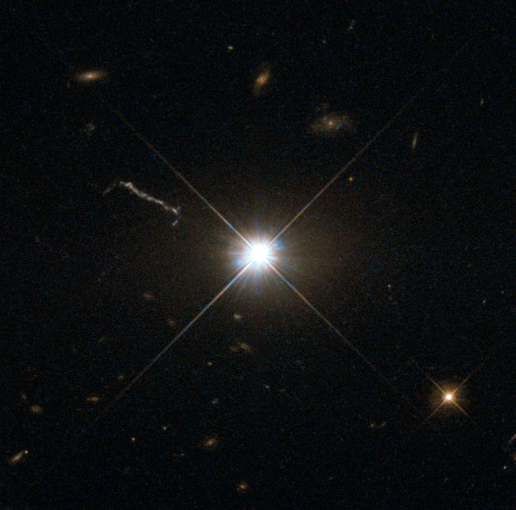 O quasar 3C273 (Imagem: Reprodução/ESA/NASA)