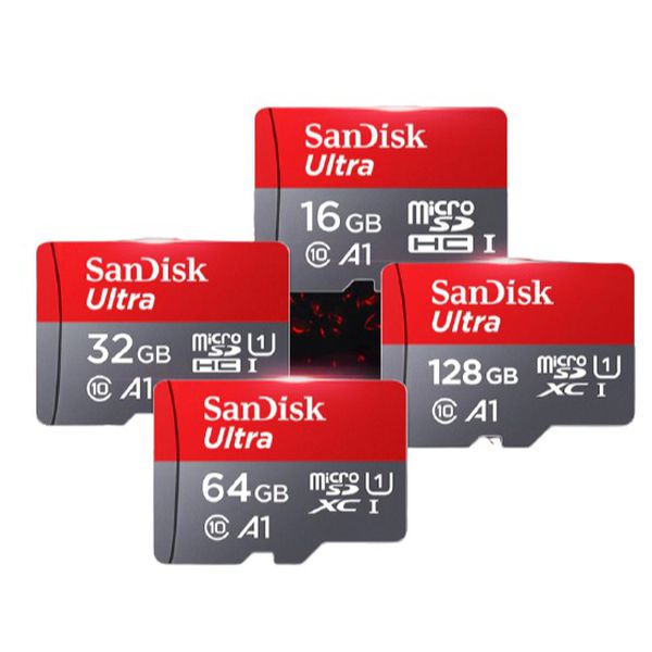 Cartão de memória sandisk 100% original, 128 gb, ultra micro sd, cartão de memória flash [INTERNACIONAL]