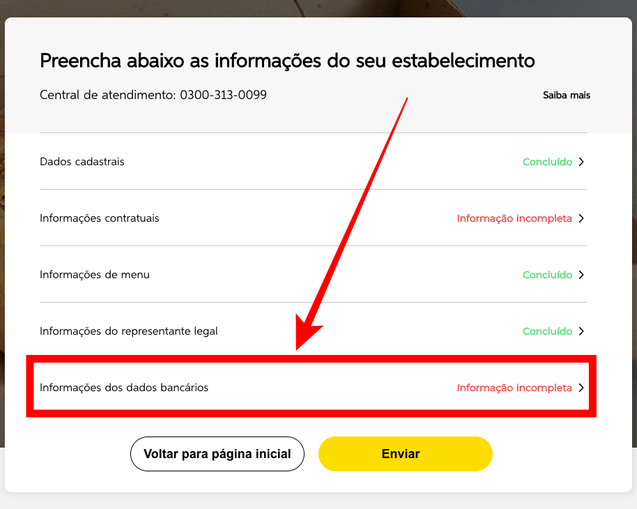 Por fim, vamos inserir os dados bancários, para recebimento dos pagamentos do clientes (Captura de tela: Caio Carvalho/Canaltech)
