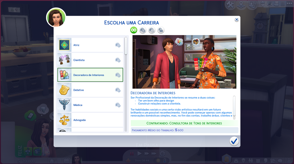 Códigos (Dicas) do The Sims 4 Decoração dos Sonhos 