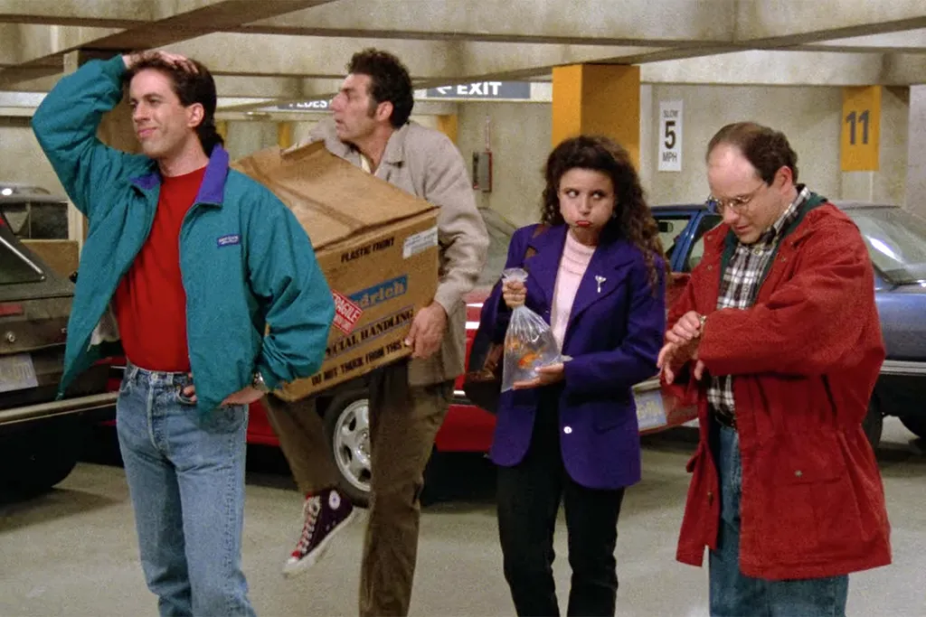O Estacionamento é o 6º episódio da temporada 6 de Seinfeld (Imagem: Reprodução / NBC)