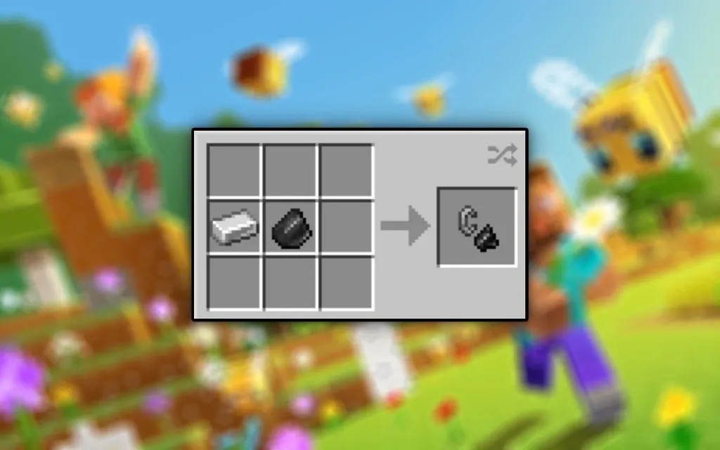Barra de ferro e Sílex são os materiais usados para fazer um isqueiro no Minecraft (Montagem: Caio Carvalho)