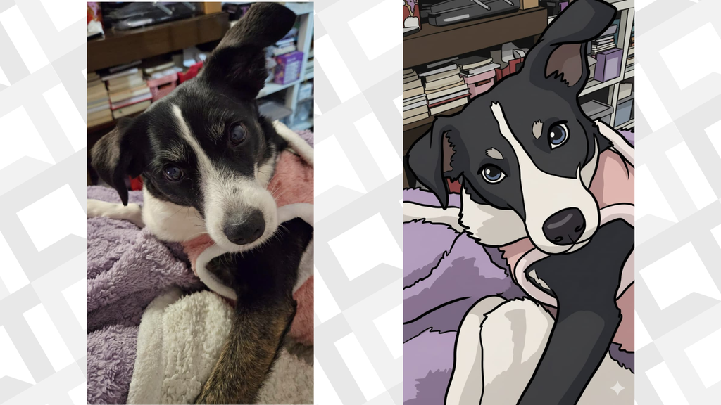 Comparação imagem e desenho gerado por Gemini