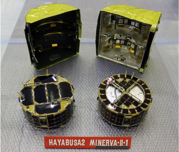 Robôs da espaçonave Hayabusa2 são liberados para pousar no asteroide Ryugu