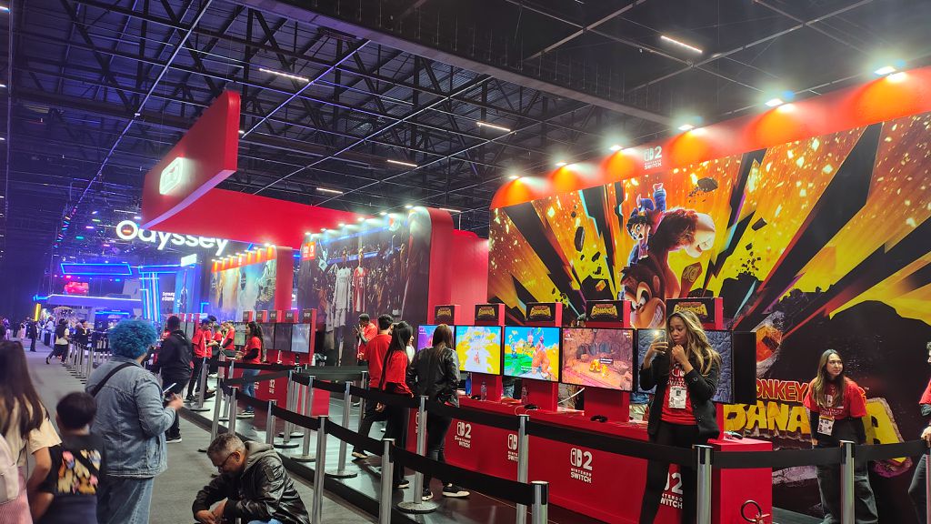 Imagem do estande da Nintendo na BGS 2025