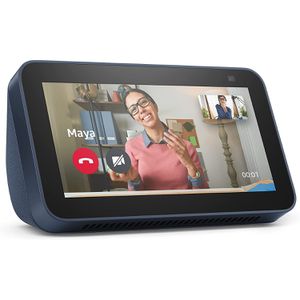 Echo Show 5 (2ª Geração): Smart Display de 5" com Alexa e câmera de 2 MP - Cor Azul [CASHBACK ZOOM]