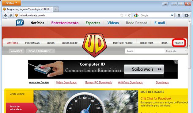 Acesso à plataforma de fontes do Ultra Downloads Acesso à plataforma de fontes do Ultra Downloads