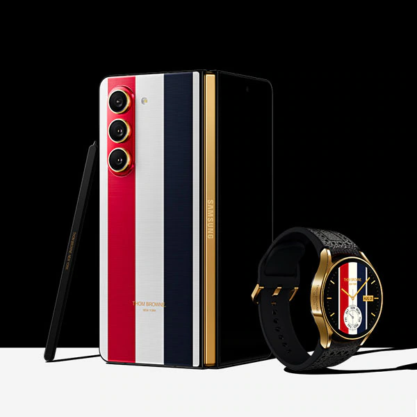 スマートフォン本体 Galaxy Fold 5 Tom Browne Edition 512GB Galaxy Z Fold 5 ganha edição Thom Browne com visual sofisticado