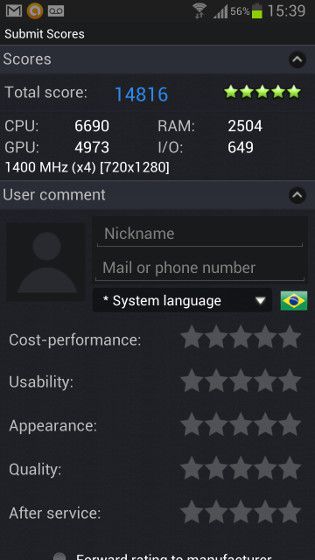 Galaxy S3 - Antutu Galaxy S3 - Antutu