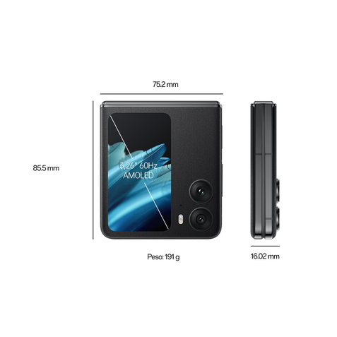 Oppo Find N2 Flip leak dimensões