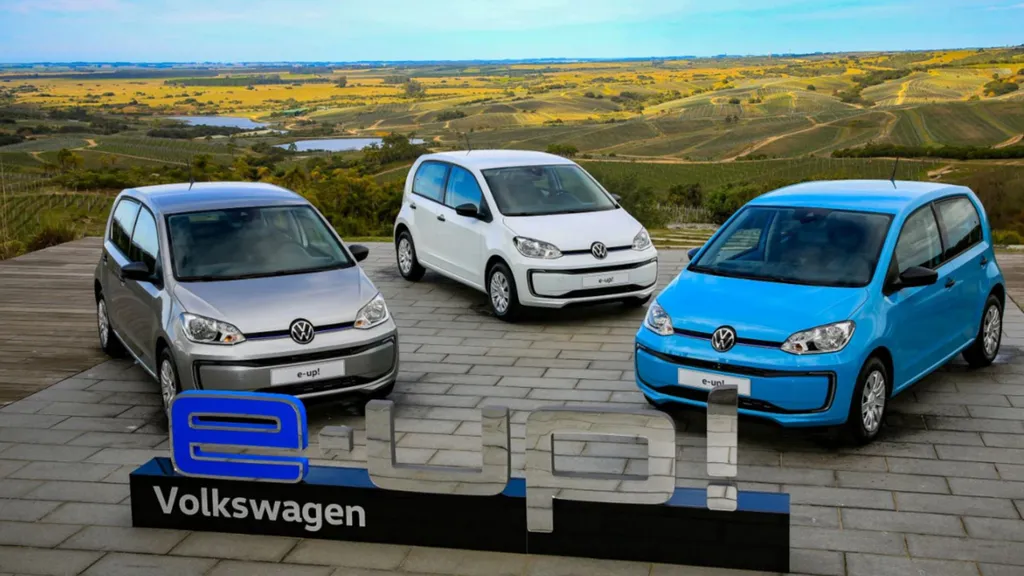 Volkswagen e-Up elétrico teve sua nova geração lançada no Uruguai (Imagem: Divulgação/Volkswagen)