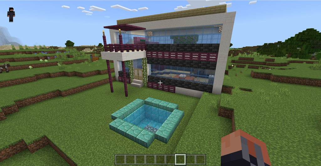 Minecraft - Casa Moderna de Madeira  Casas minecraft, Casas minecraft  fáceis, Ideias de minecraft