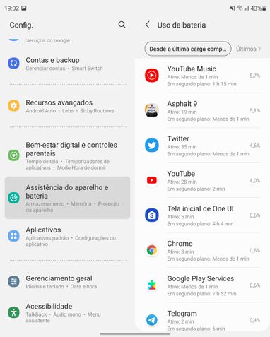 Galaxy Z Fold 3: bateria