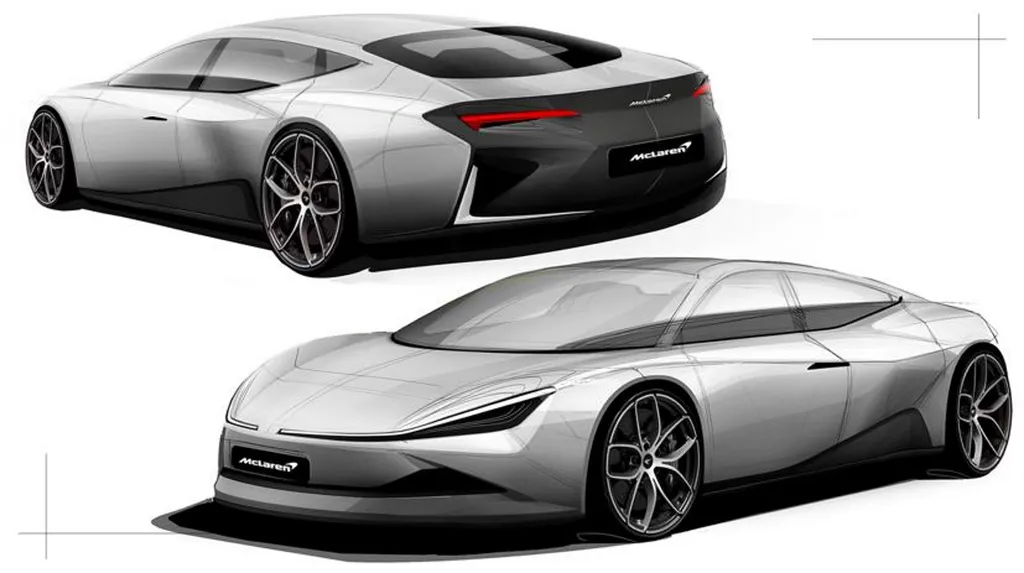 Designer russo projetou como seria a futura McLaren elétrica rival do Porsche Taycan (Imagem: Divulgação/Andrey Sulemin)