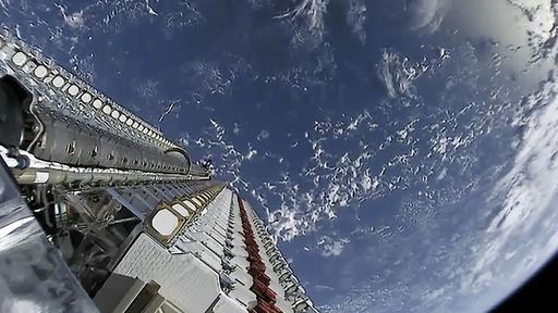 Por que a SpaceX revestiu satélites Starlink no lançamento desta segunda (6)?