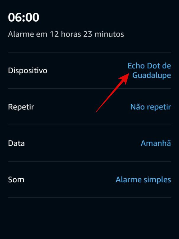 Defina seu alarme ou faça alterações nele (Imagem: Guadalupe Carniel/Captura de tela)