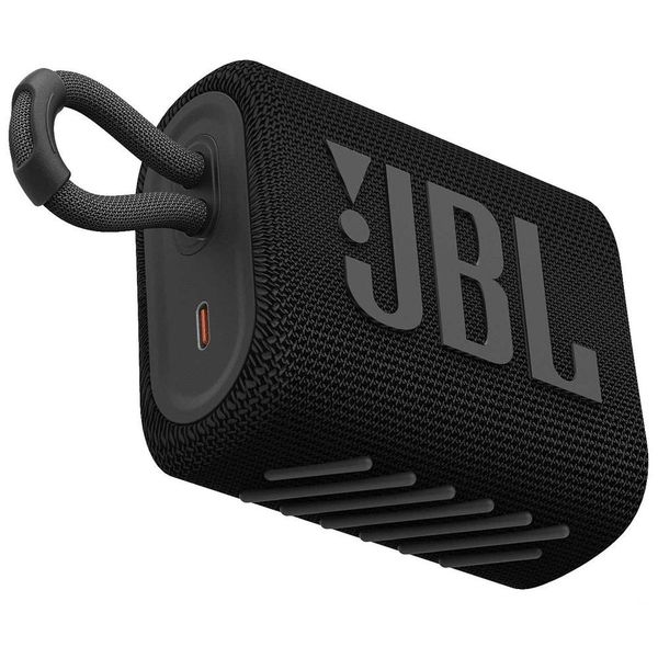 Caixa de Som JBL GO3, Bluetooth, À Prova d'Agua e Poeira, 4,2W RMS - JBLGO3BLK [À VISTA]
