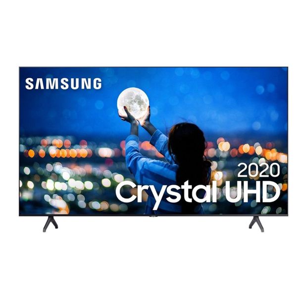 Samsung Smart TV 70" Crystal UHD 70TU7000 4K 2020, Wi-fi, Borda Infinita, Controle Remoto Único, Visual Livre de Cabos, Bluetooth, Processador Crystal 4K [CASHBACK]