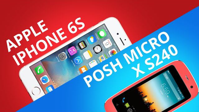 iPhone 6S vs Posh Micro X S240, o menor smartphone do mundo [Comparativo]